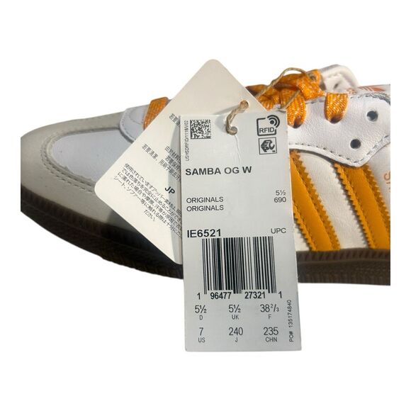 Adidas Samba OG Orange Leather Women’s 7 IE6521 - Picture 6 of 9